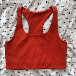 Girlfriend Collective Paloma Racer Back Bra Red Orange M
